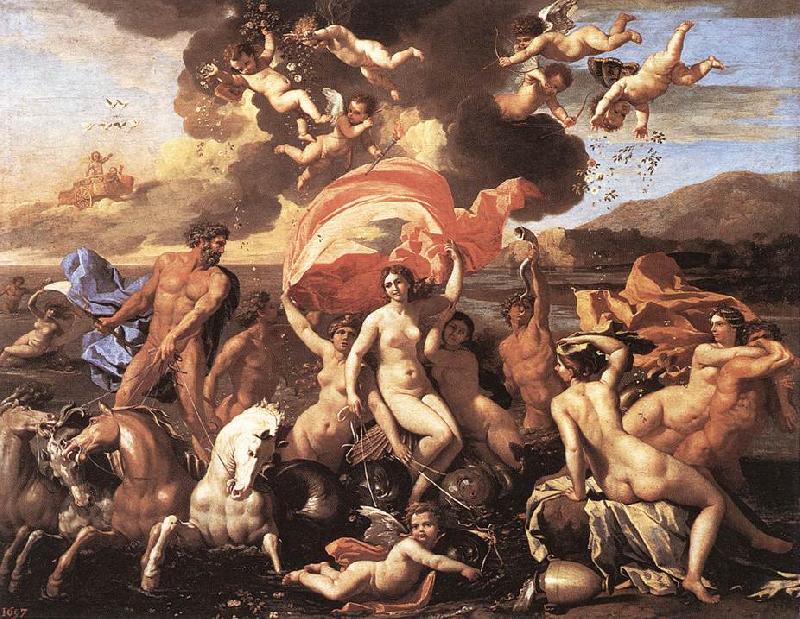 POUSSIN, Nicolas The Triumph of Neptune sg Sweden oil painting art